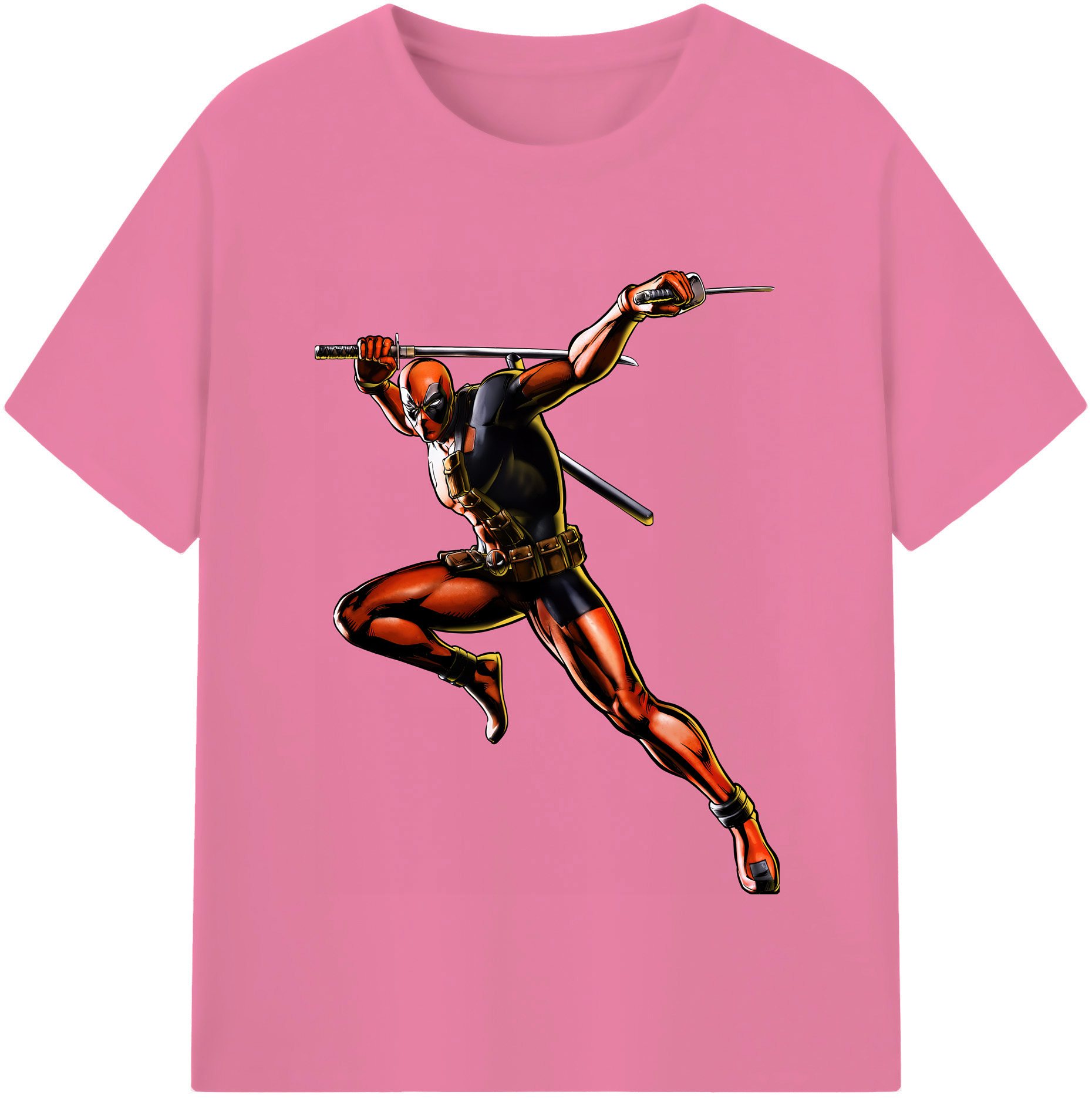 （画像用） Deadpool デッドプール 綿100％半袖Tシャツ（フロントプリント）